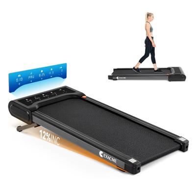 Walking Pad Treadmill with 12% Auto Incline, 4 in 1 Under Desk Treadmill for Home Office,Remote Control, TM2117 - 52"×21.7"×5.9"