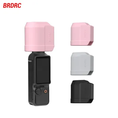 BRDRC Silicone Lens Cap for DJI Pocket 3 Handheld Gimbal Camera Protective Cover Scratch-resistant Shell Handheld Accessory