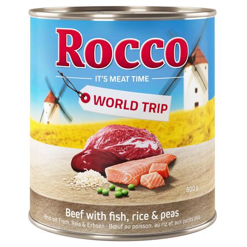 24 x 800g oder 24 x 800g World Trip Spanien Rocco Hundefutter nass