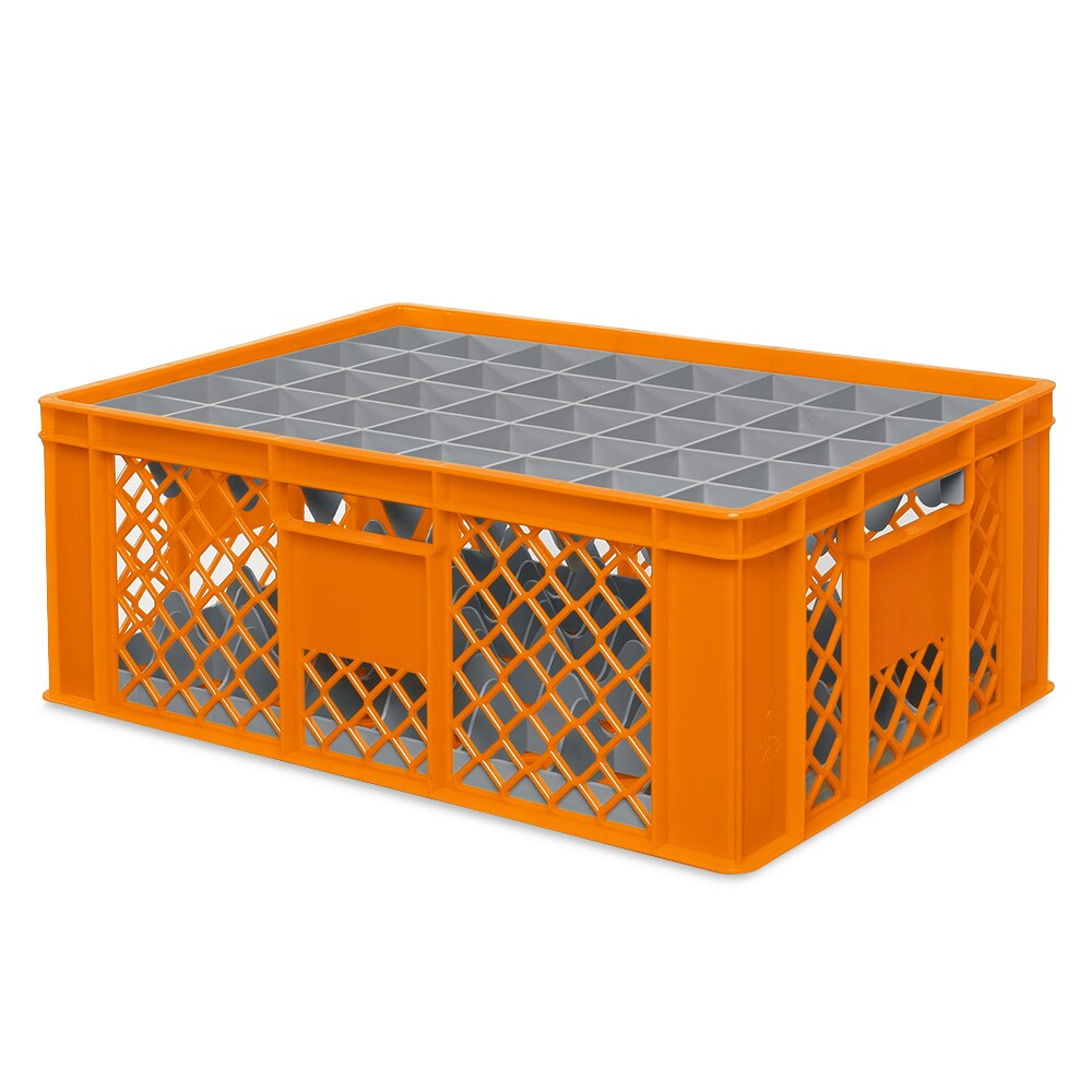 BRB Gläserkiste 600x400 mm für 40 Gläser bis 205 mm Höhe/Durchmesser 67 mm, farbig Image