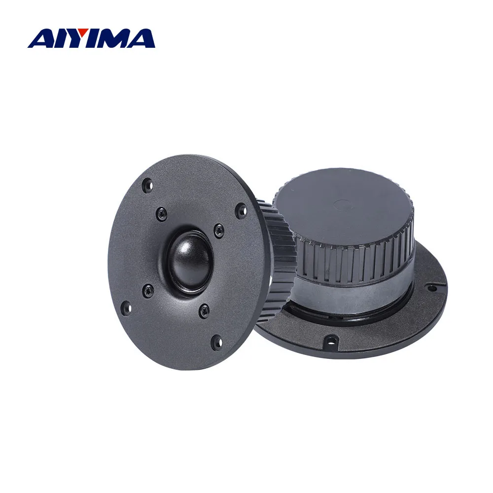 AIYIMA 2 stücke 4 Zoll Dome Seide Film Hochtöner 6ohm 20W HIFI DIY Bücherregal Lautsprecher Anti-magnetische Hifi Hause Sound Musik Theater