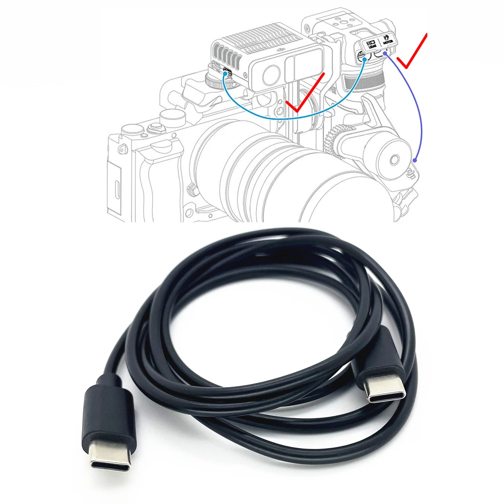 Typ-C-auf-USB-C-Steuerkabel für DJI Focus Pro Grip auf LiDAR-Motor und Canon R5 R6 Sony ZV-E10 A7C A6700 Nikon Z6 Z7 Kamera Image