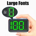 Tachimetro GPS HUD Digital KMH MPH Meter X1 HUD Big Font Car Head Up Display spina USB Display a luce verde bianca