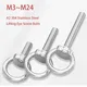 1PCS A2 304 In Acciaio Inox Vite A Occhio di Sollevamento Bulloni M3 M4 M5 M6 M8 M10 M12 M14 M16 M20