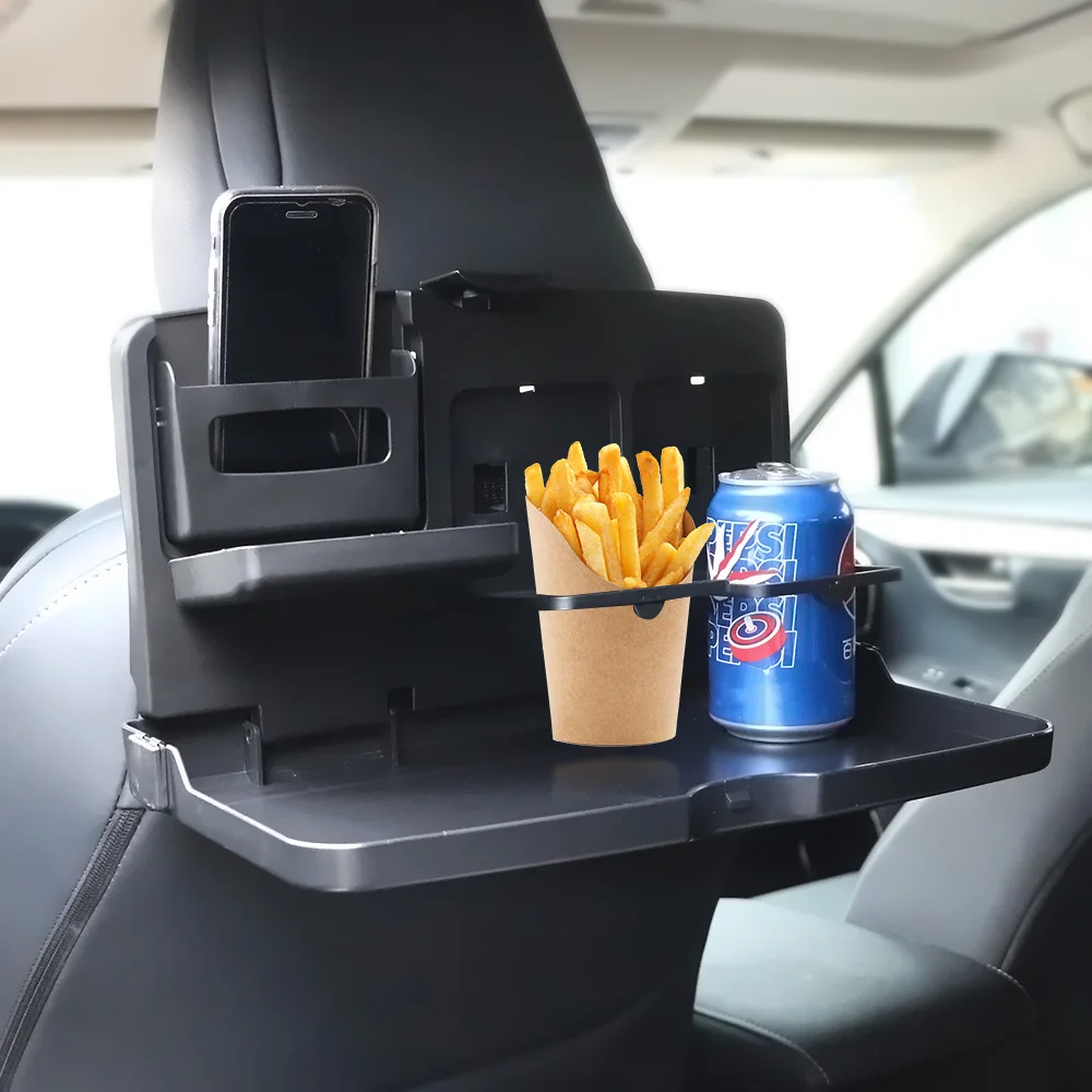 Auto Innen Lagerung Regal Rücksitz Tasse Halter Auto Styling Auto Klapp Lebensmittel Tasse Tablett Esstisch Getränkehalter