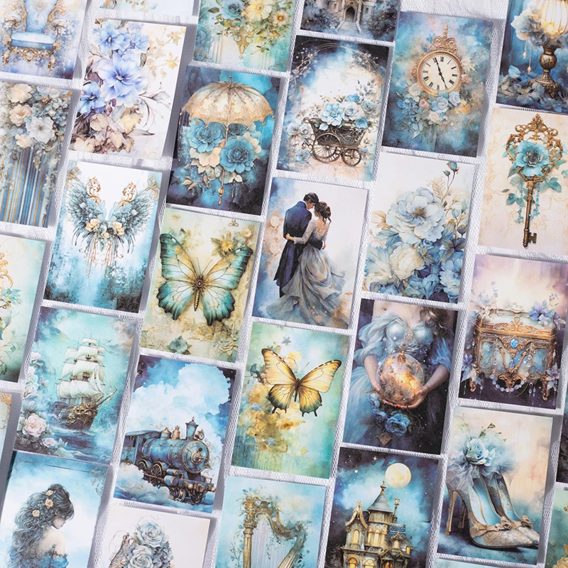 50 stücke Vintage Deko Aufkleber Buch DIY Scrap booking liefert Junk Journal handgemachte Planer Collage Material Briefpapier Lieferungen