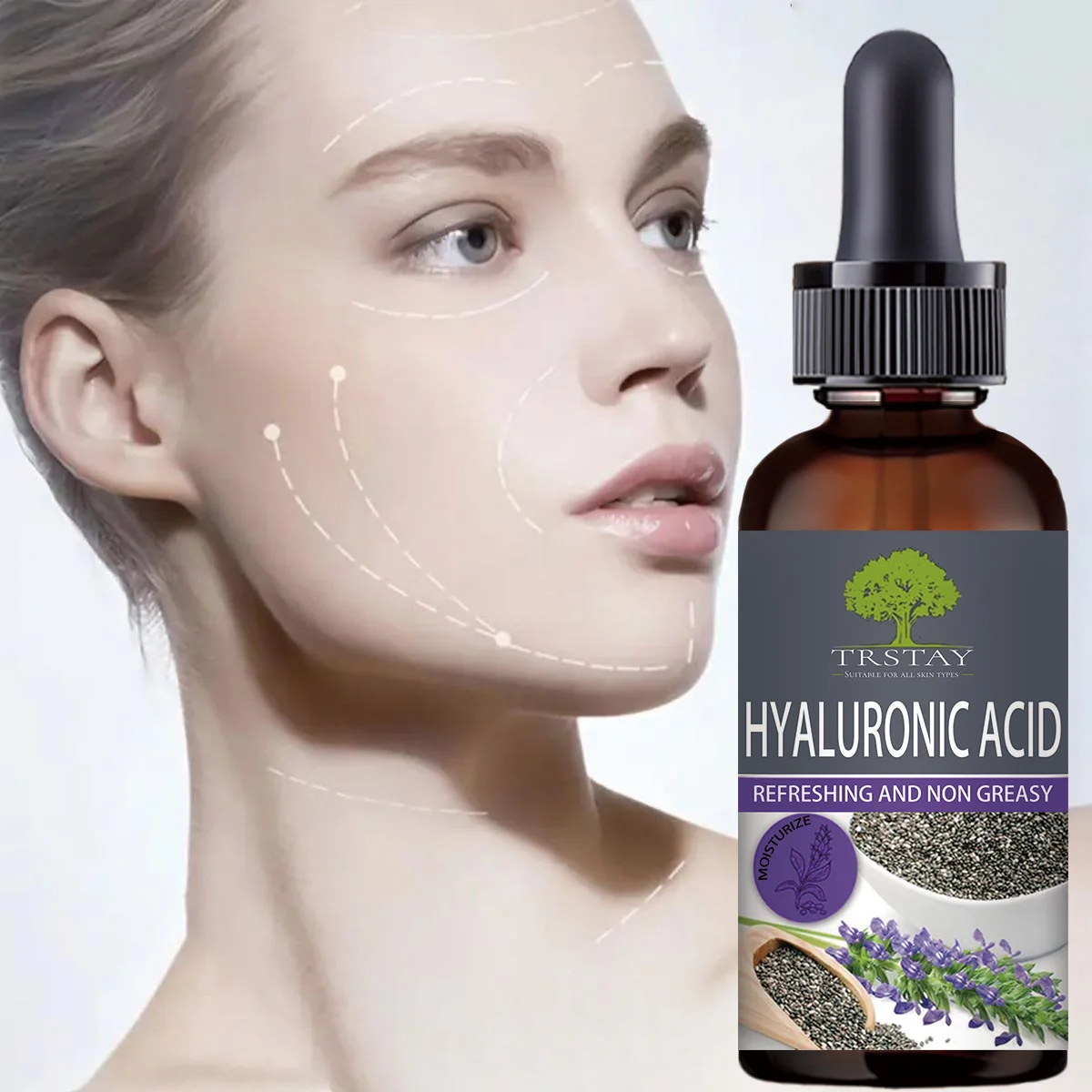 Lila Kunst feuchtigkeit spendende Essenz weich machende Essenz Originals erum Image