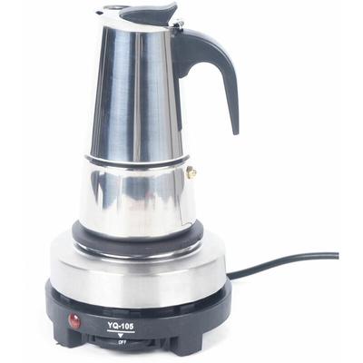 Espressokocher Mokka Kaffeemaschine Kaffeekanne Kaffeemaschine 4 Tassen (200ml)Edelstahl