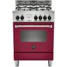 Bertazzoni La Germania Americana AMN664GVIT. Tipo di prodotto: Cucina, Colore del prodotto: Rosso,