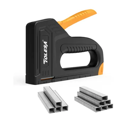 TOLESA Light Duty Staple Gun for Wood Upholstery Staple Gun with 1200PCS Staples Fabric Stapler Gun