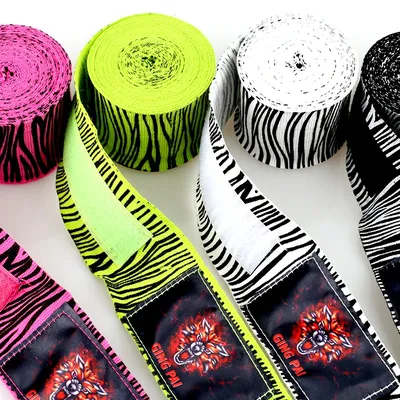 GINGPAI Boxing Bandage Handguard Men and Women Kids Professional Muay Thai MMA Boxing Elastic