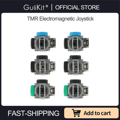 10 Pairs GuliKit TMR Electromagnetic Joystick with Stick Caps for PS4 PS5 Gamepad Switch Pro Xbox