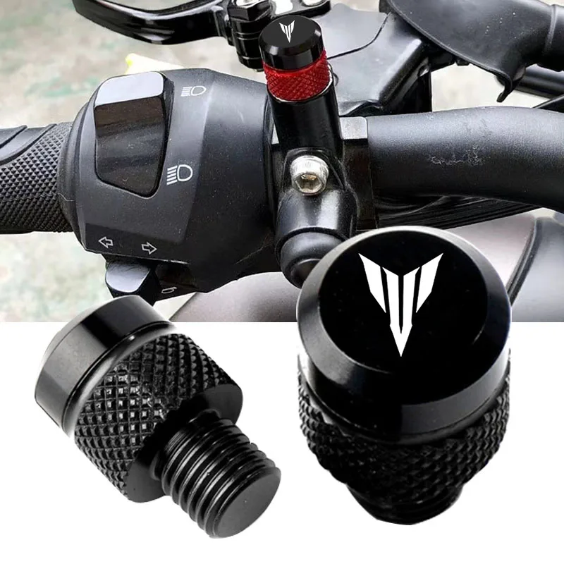 Per YAMAHA MT01 MT09 MT07 MT10 MT03 MT 09 07 03 10 MT-09 MT-07 MT-10 MT-03 Moto specchio in alluminio foro tappo vite bullone