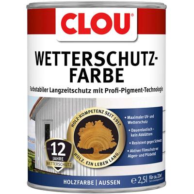Clou - Wetterschutzfarbe 2,5 Ltr. schwedenrot Holzschutzfarbe für Aussen Image