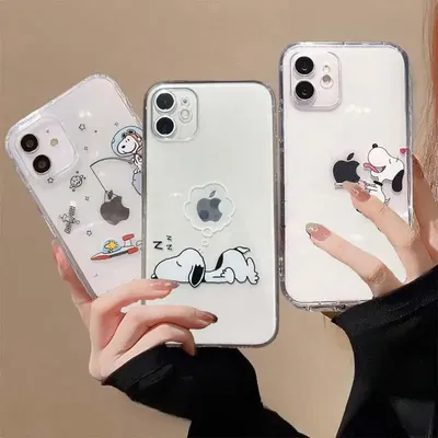 Cute Snoopy Phone Case for Iphone 15 Pro Max 11 12 13 14 Pro Max 6 6S 7 8 Plus 12 Mini XS XR SE 2 3