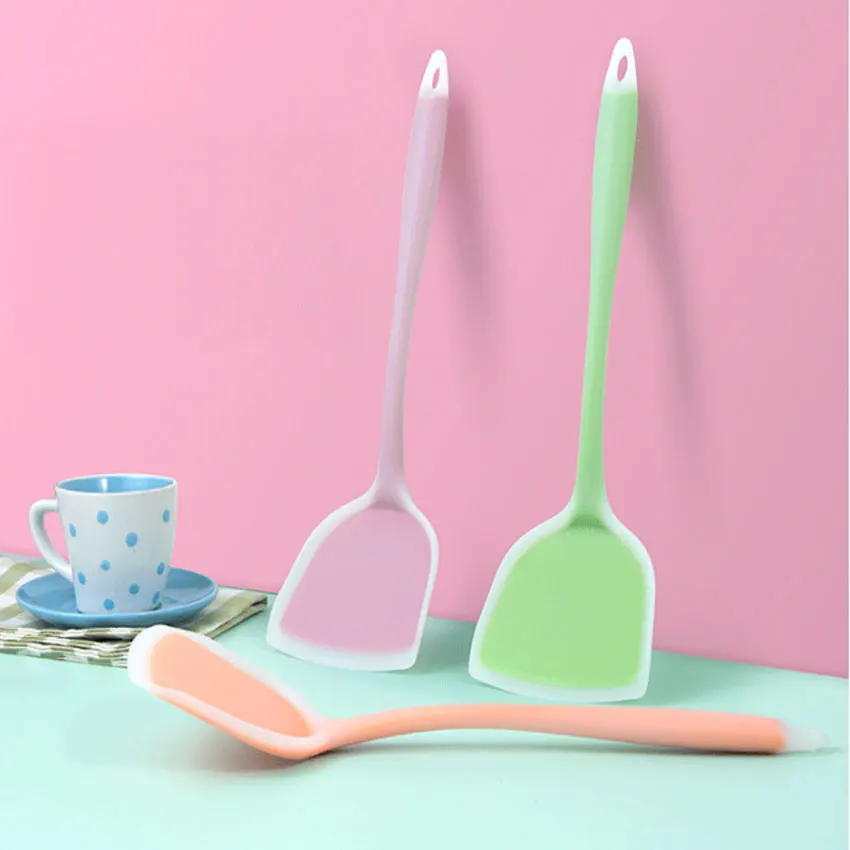 Ustensiles de cuisine en Silicone, ensemble antiadhésif, ustensiles de cuisine, outils, œuf, poisson, poêle à frire, pelle à frire, spatule, ustensiles de cuisine