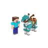 Minecraft Pack 2 Figurines articulées Créer-Un-Bloc et jouets pour créer, explorer et survivre,