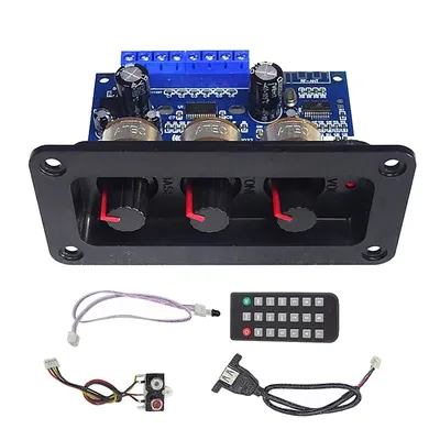 2,1 Kanal 2 x25w 50w bt 5,0 DC12-20V digitale Verstärker platine Aux Line USB-Kabel Fernbedienung Image