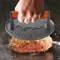 Gusseisen Burger presse Hochleistungs-Paste tchen hersteller Holzgriff Burger Fleisch presse Form Küchengeräte und Gadgets Zubehör