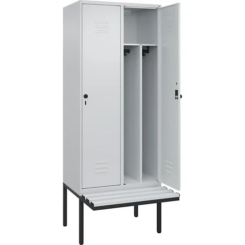 Vestiaire linge propre/linge sale Classic PLUS avec banc, mince C+P