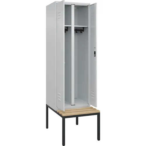 Vestiaire linge propre/linge sale Classic PLUS avec banc C+P