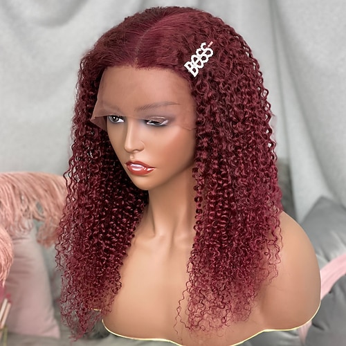 Remy Menschenhaar 5x5 Verschluss 13x6 Verschluss 13x4 Spitzenfront Perücke Seitenteil Mittelteil Freier Teil Brasilianisches Haar Locken Große Wellen Mehrfarbig Perücke 130% 150% 180% Haardichte mit Image
