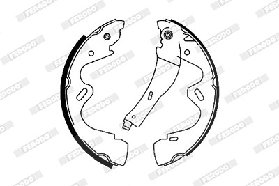 Ferodo Bremsbackensatz [Hersteller-Nr. FSB692] für Toyota, Nissan, VW, Auto Union