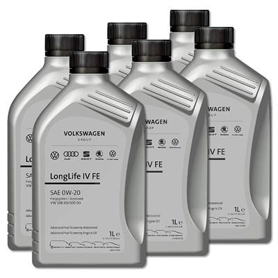 Vag 6x 1 L MOTORÖL 0W-20 Longlife IV FE Group [Hersteller-Nr. GS60577M2EUR] Image