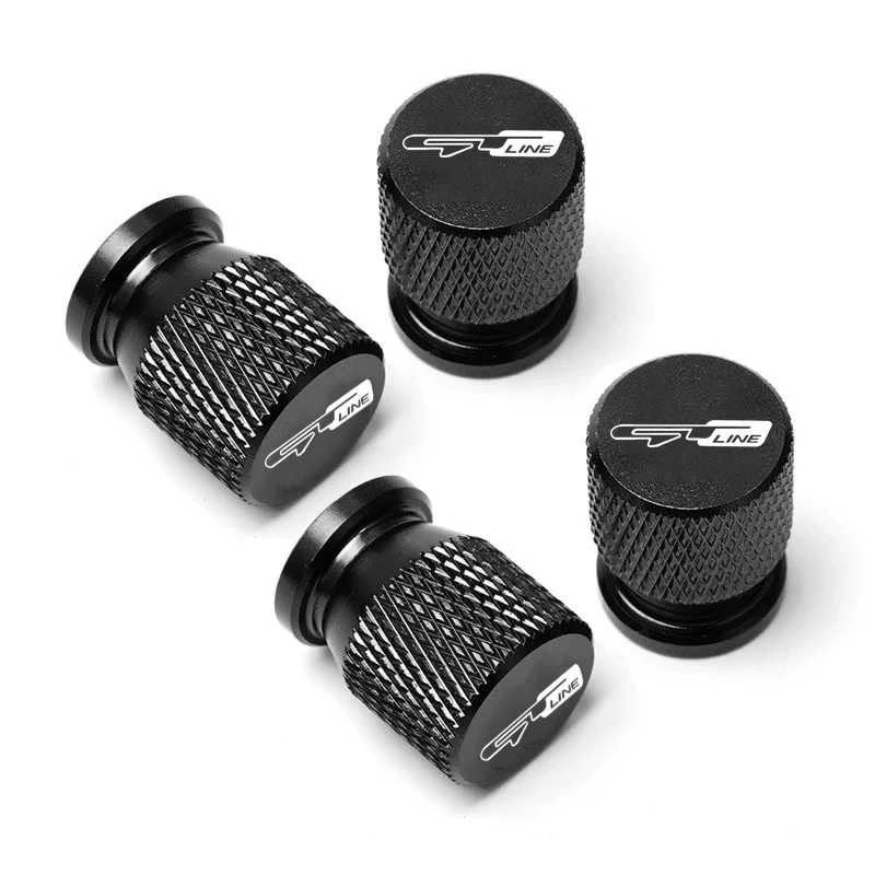 4PCS Car Wheel Tire Valve Caps Tyre Stem Covers Airdust Waterproof For Kia GT line Ceed Forte RIO STINGER Seltos K3 KX5 K4 K5