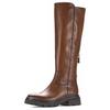 Stiefel GABOR, Damen, Gr. 38, Normalschaft, braun (cognac used), Kalbsleder, Textil, used, klassisch, Schuhe, Blockabsatz, Langschaftstiefel mit bequemer Best Fitting-Ausstattung