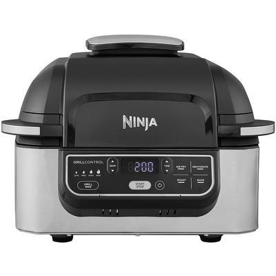 NINJA Heissluftfritteuse "und Grill AG301EU" Fritteusen bis zu 5,8 L Volumen, incl. Zubehör schwarz