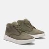Schnürboots TIMBERLAND "SENECA BAYMID LACE UP SNEAKER", Gr. 44, grün (dunkelgrün nubuck), Leder, sportlich, Schuhe, Winterstiefel, Schnürstiefel, Winterschuhe