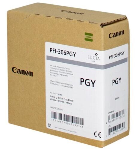 Canon Original PFI-306PGY Druckerpatrone - grau 330ml Image
