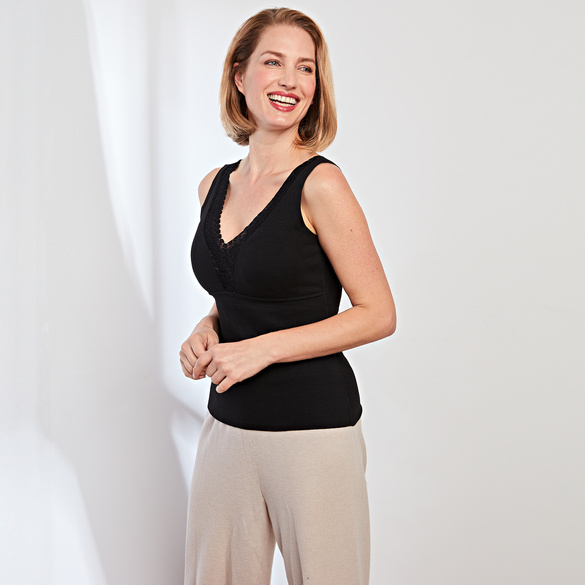 Thermo-Top mit BH Amélie di Santi schwarz + haut 2er-Set Image