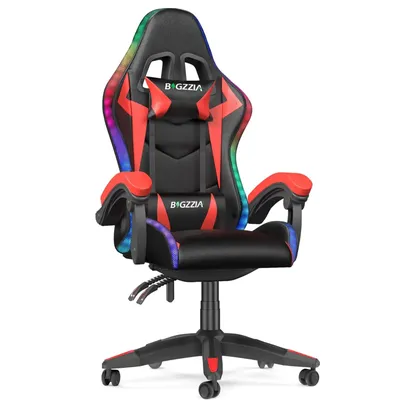 Gaming Chair with LED Gaming Chair Gamer Chairs RGB Light Lighting Computer Chair Height Adjustable