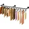 70.8 Inch Industrial Pipe Clothing Rack Wall Mounted Clothes Rail Garment Hanging Bar Rod Display