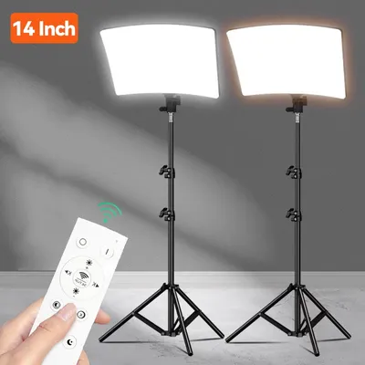 80W LED Foto Studio Kits 2700k-5700k Video Fülllampe Licht Panel Fotografie Beleuchtung mit Stativ für Live-Stream Tiktok