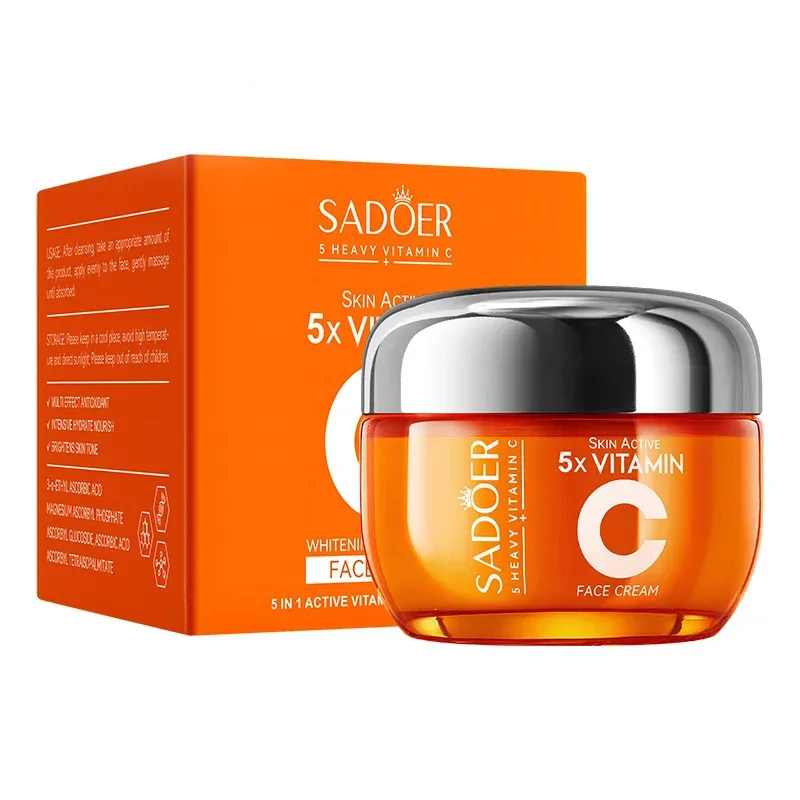 SADOER vitamine C crème pour le visage soin du visage raffermissant hydratant éclaircissant crèmes pour le visage beauté visage soins de la peau