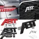 3D Metallo ABT Logo Griglia Anteriore Parafango Laterale Distintivo Baule Posteriore Boot Emblema Adesivo Per Auto Per VW Audi A3 A4 A5 A6 A7 A8 Q3 Q5 Q7 TT RS