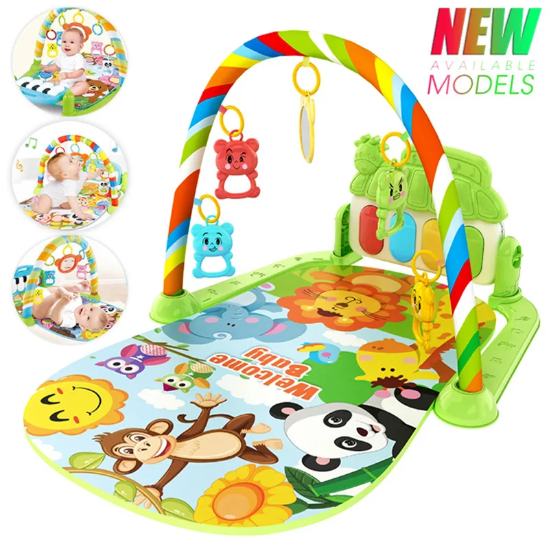 Neue Baby Aktivität Fitness Gym Rack 0-1 Jahr Alt Neugeborenen Pädagogische Musik Pedal Klavier Kleinkind Spielzeug Geschenk Mutter und kind Liefert Image