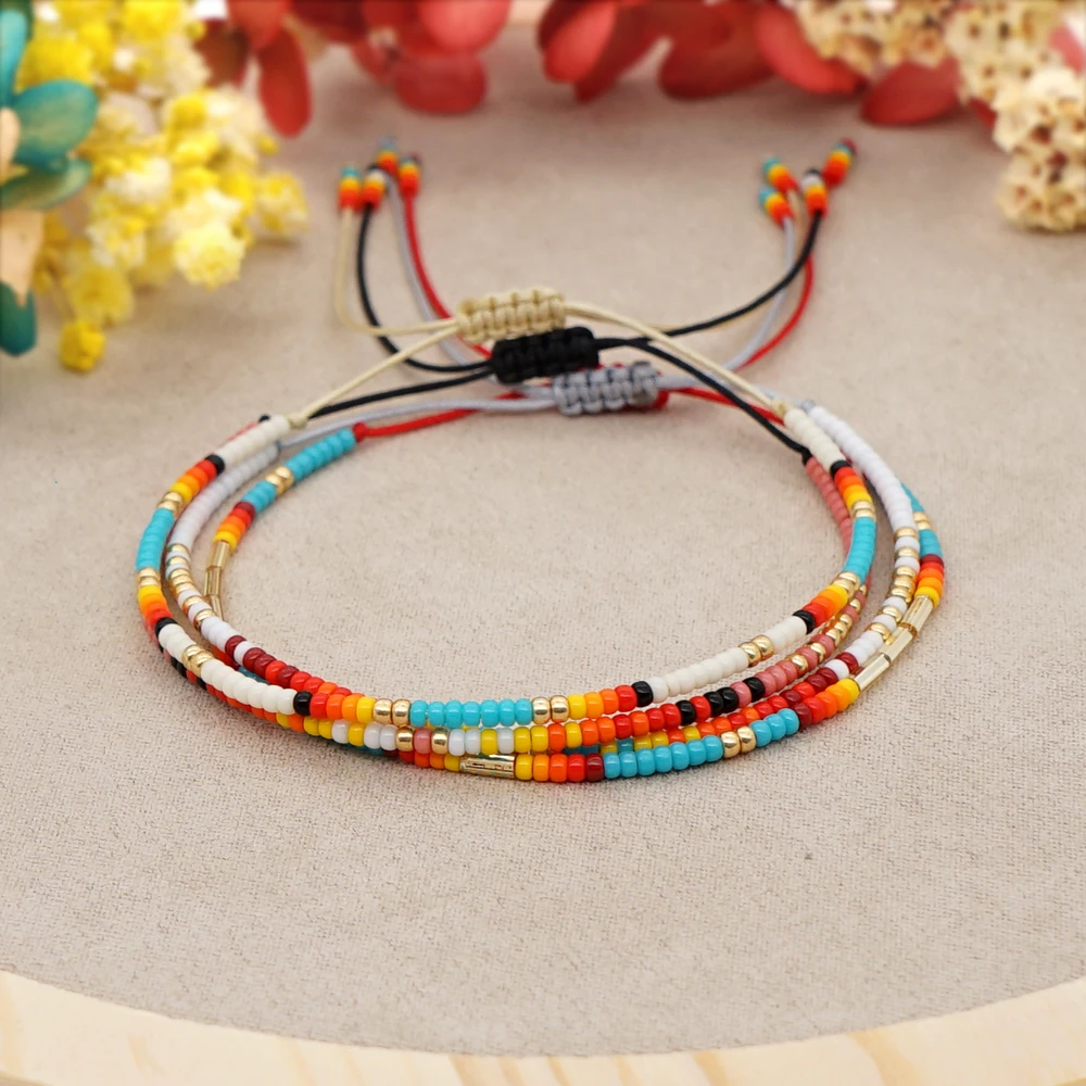 Go2boho Miyuki braccialetti nativi gioielli americani braccialetto di amicizia per le donne Boho bohemien perline Pulseras gioielli regalo