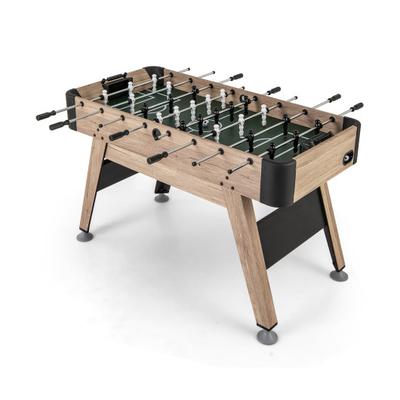 Costway 54 Inch Foosball Table Arcade Soccer Game Table with 2 Balls and 26 Players-Natural