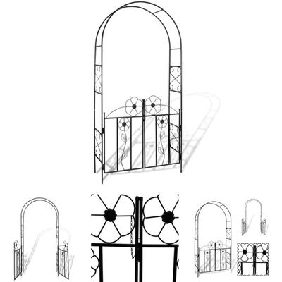 Gartentor Rosenbogen Rankgitter Rosensäule Spalier Pergola - Rosenbögen, Gitter & Pergolen