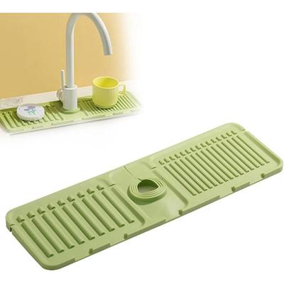 Küchenspüle-Wasserhahnmatte, Spritzschutz, Silikon-Abtropfmatte, schnell trocknende Image