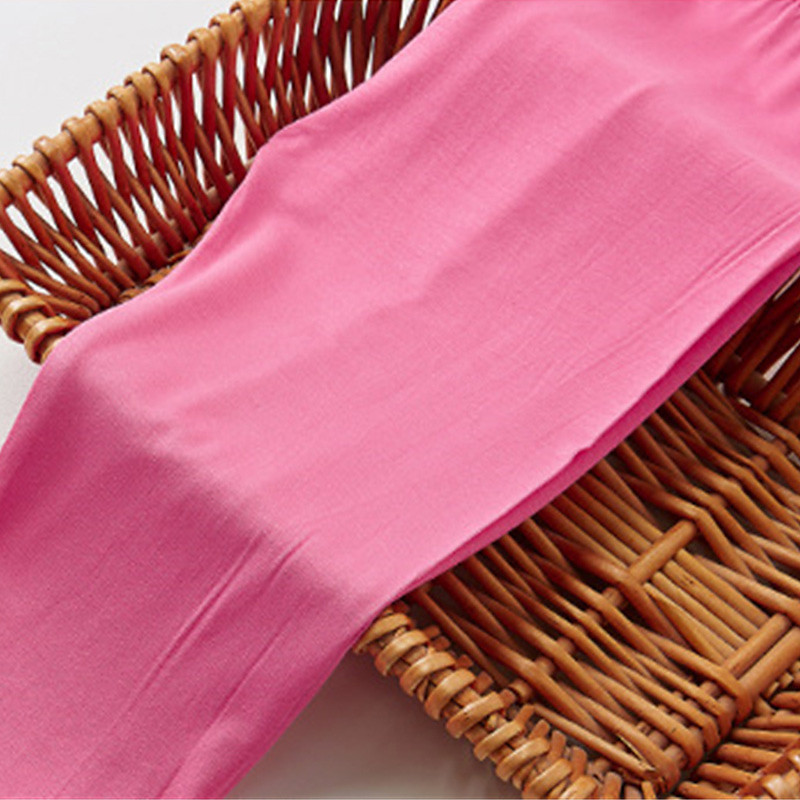 Kids Girls' Leggings Solid Color Sports Outdoor Cotton 7-13 Years Summer Light Blue Black White