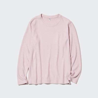 Uniqlo - Heattech Fleece Crew Neck - Pink - XS