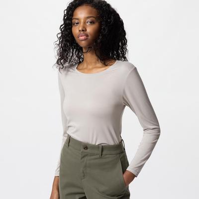 Uniqlo - Heattech Crew Neck T-Shirt - Gray - M