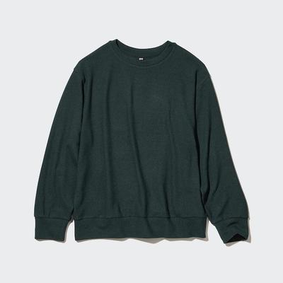 Uniqlo - Soft Knit Fleece Crew Neck - Green - XL