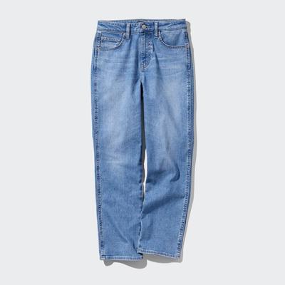 Uniqlo - Cotton Slim Fit Straight Ankle Jeans - Blue - 28inch