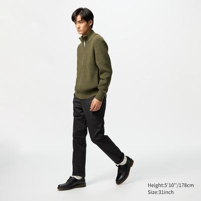 Uniqlo - Cotton Slim Fit Chino Trousers - Black - 30inch
